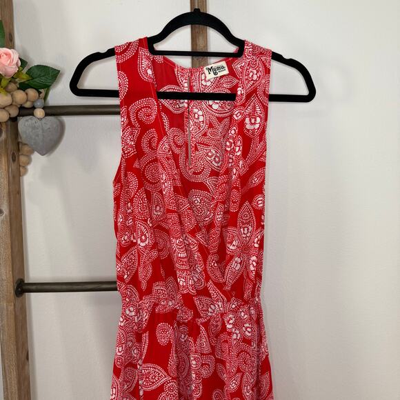 Show Me Your Mumu Riri Aquarius Red Paisley Jumper Size Medium - Picture 2 of 9
